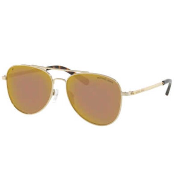 Michael Kors Women's Gold Aviator Sunglasses - Picture 1 of 2